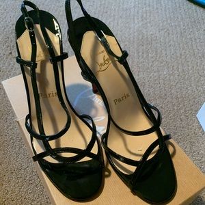 Christian Louboutin strappy heels!